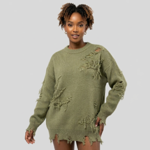 Minimalist Loose-Fit Round Neck Sweater for Women