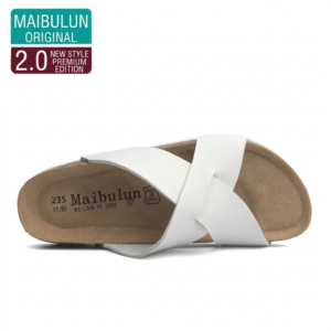 McProm. Buckle flats and cork slippers for summer unisex beach outdoor comfortable crossover casual shoes