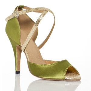 Pretty Heart. Silk Satin Professional Latin Dance Heels