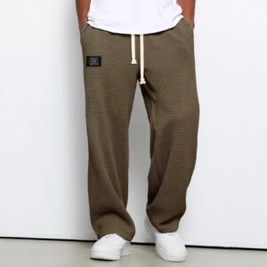 Wide-Leg Athleisure Trousers Men's Loose Fit Sweatpants