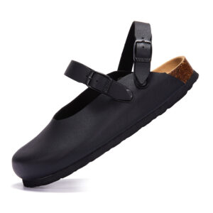 McProm. Japanese-Style Buckled Sandals, Baotou cork slippers